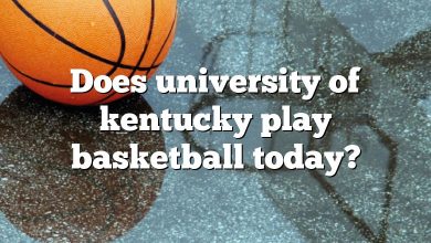 Does university of kentucky play basketball today?