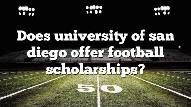 Does university of san diego offer football scholarships?