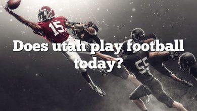 Does utah play football today?