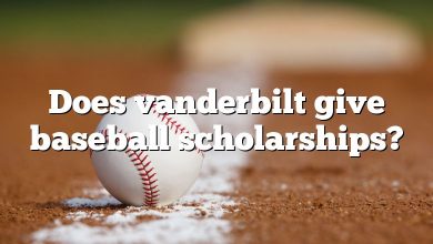 Does vanderbilt give baseball scholarships?