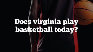 Does virginia play basketball today?