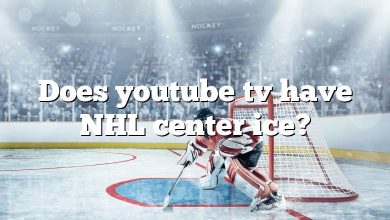 Does youtube tv have NHL center ice?