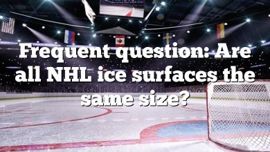 Frequent question: Are all NHL ice surfaces the same size?