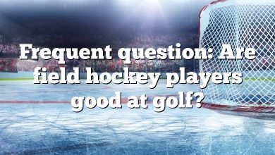 Frequent question: Are field hockey players good at golf?