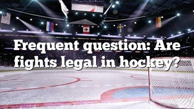 Frequent question: Are fights legal in hockey?