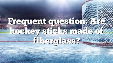 Frequent question: Are hockey sticks made of fiberglass?