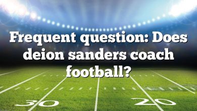 Frequent question: Does deion sanders coach football?