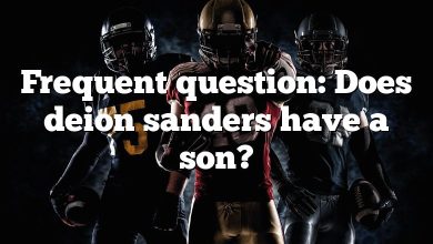 Frequent question: Does deion sanders have a son?