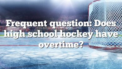 Frequent question: Does high school hockey have overtime?