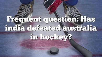 Frequent question: Has india defeated australia in hockey?