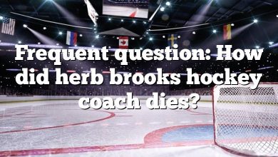 Frequent question: How did herb brooks hockey coach dies?