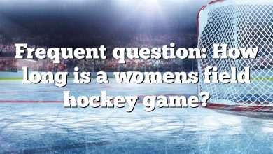 Frequent question: How long is a womens field hockey game?