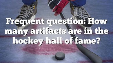 Frequent question: How many artifacts are in the hockey hall of fame?