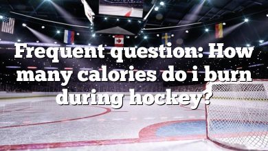 Frequent question: How many calories do i burn during hockey?