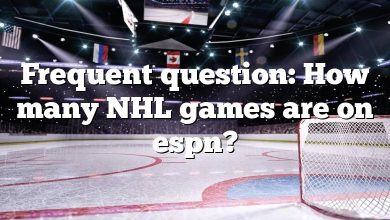 Frequent question: How many NHL games are on espn?