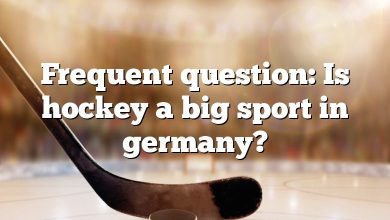 Frequent question: Is hockey a big sport in germany?