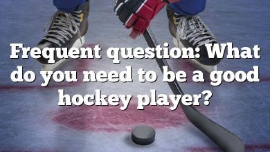 Frequent question: What do you need to be a good hockey player?