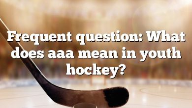 Frequent question: What does aaa mean in youth hockey?