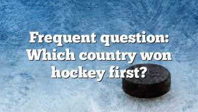 Frequent question: Which country won hockey first?