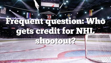 Frequent question: Who gets credit for NHL shootout?