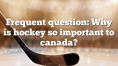 Frequent question: Why is hockey so important to canada?
