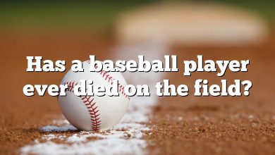 Has a baseball player ever died on the field?