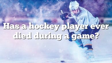 Has a hockey player ever died during a game?