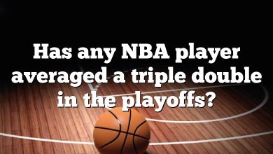 Has any NBA player averaged a triple double in the playoffs?