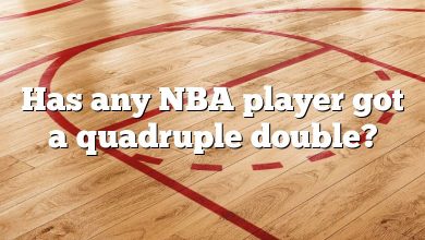 Has any NBA player got a quadruple double?