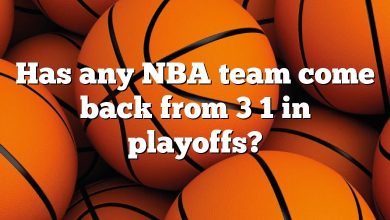 Has any NBA team come back from 3 1 in playoffs?