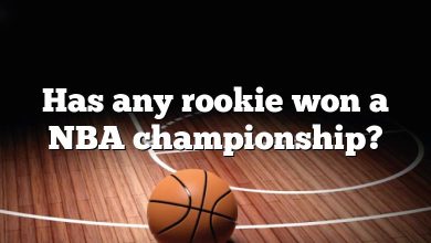 Has any rookie won a NBA championship?