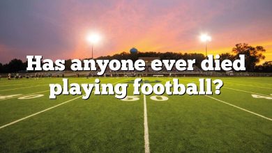Has anyone ever died playing football?