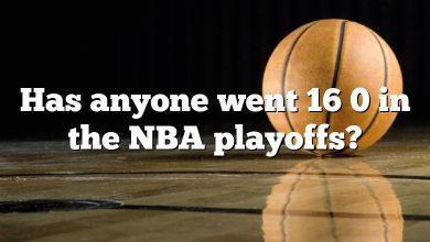 Has anyone went 16 0 in the NBA playoffs?