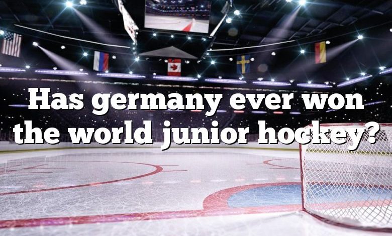 Has germany ever won the world junior hockey?