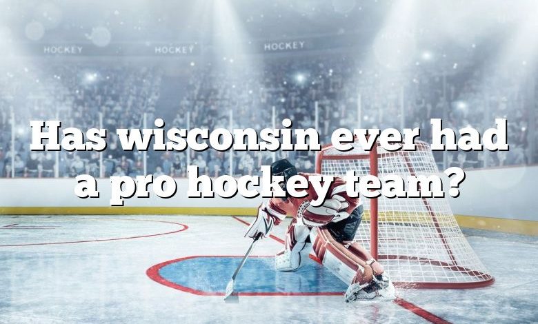 Has wisconsin ever had a pro hockey team?