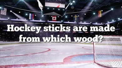 Hockey sticks are made from which wood?