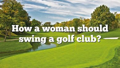 How a woman should swing a golf club?