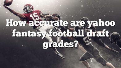 How accurate are yahoo fantasy football draft grades?