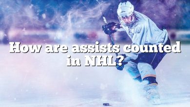 How are assists counted in NHL?