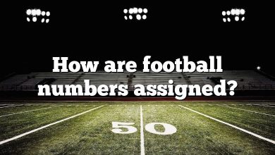 How are football numbers assigned?