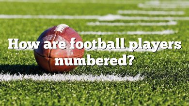 How are football players numbered?