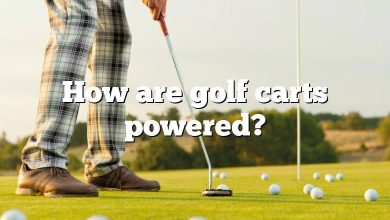 How are golf carts powered?