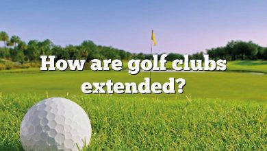 How are golf clubs extended?