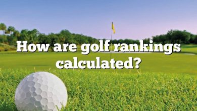 How are golf rankings calculated?