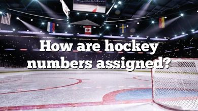 How are hockey numbers assigned?