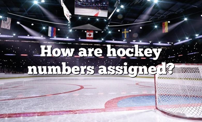 How are hockey numbers assigned?