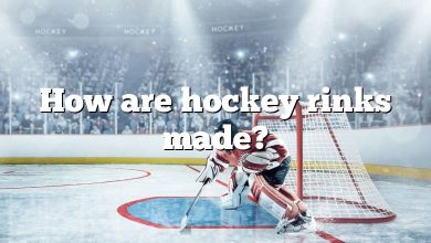 How are hockey rinks made?