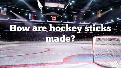 How are hockey sticks made?