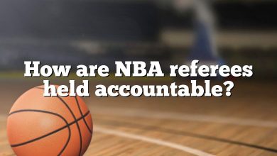 How are NBA referees held accountable?