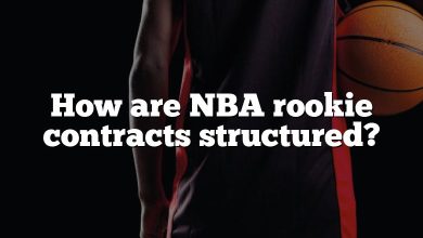 How are NBA rookie contracts structured?